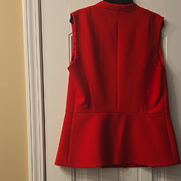 Zara Women's Red Sleeveless Jacket - Picture 2 of 2